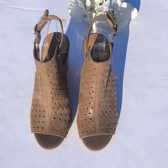 🛑🛑SOLD🛑🛑Lucky Brand Peep Toe Wedges - Picture 4 of 8